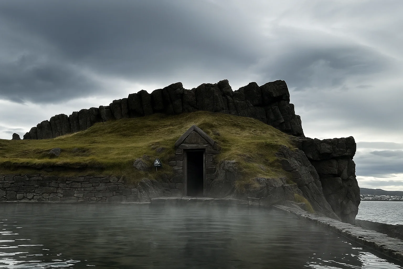 turf house sauna at sky lagoon iceland